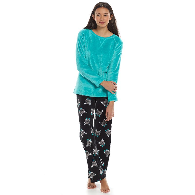 SO® Pajamas Microfleece Top & Pants Pajama Gift Set Juniors