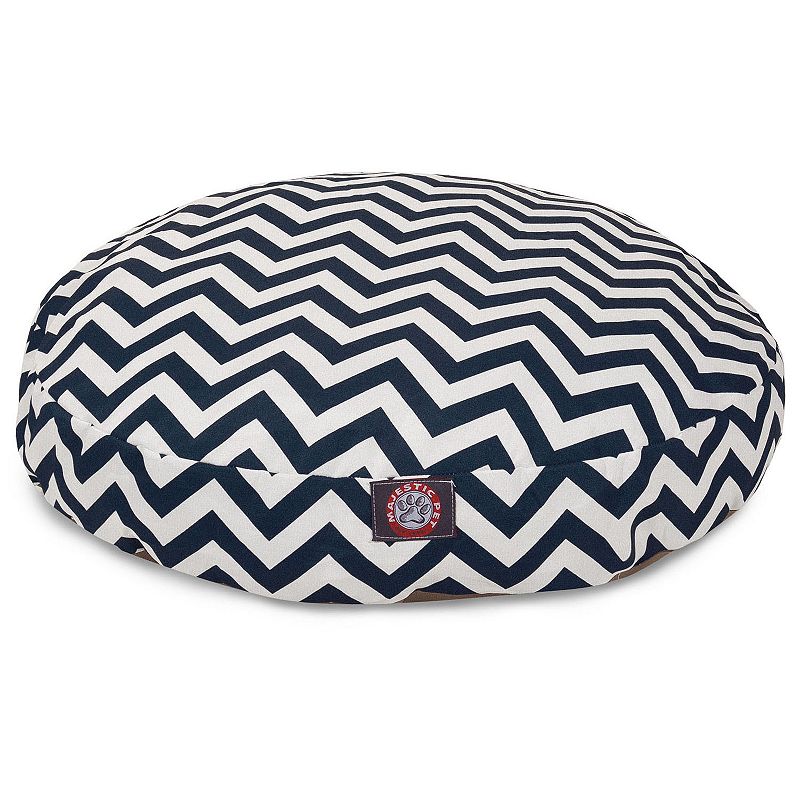 Majestic Pet Chevron Indoor Outdoor Round Dog Bed