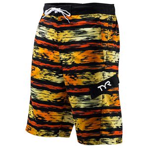Men's TYR Paint-Striped Swim Trunks