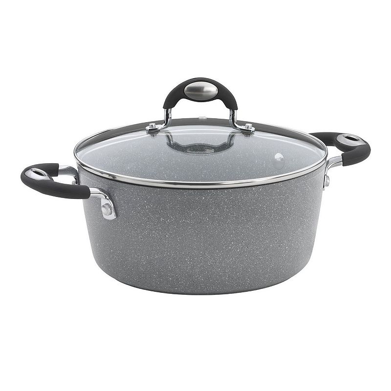 Bialetti Granito 5-qt. Nonstick Aluminum Dutch Oven, Grey