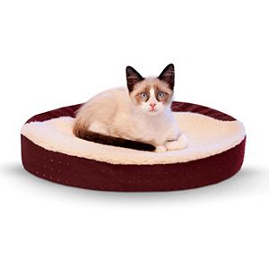 K&H Pet Ultra Memory Orthopedic Oval Cuddle Nest Pet Bed