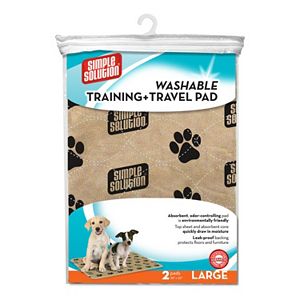 Simple Solution 2-Piece Washable Pet Training & Travel Pad Set