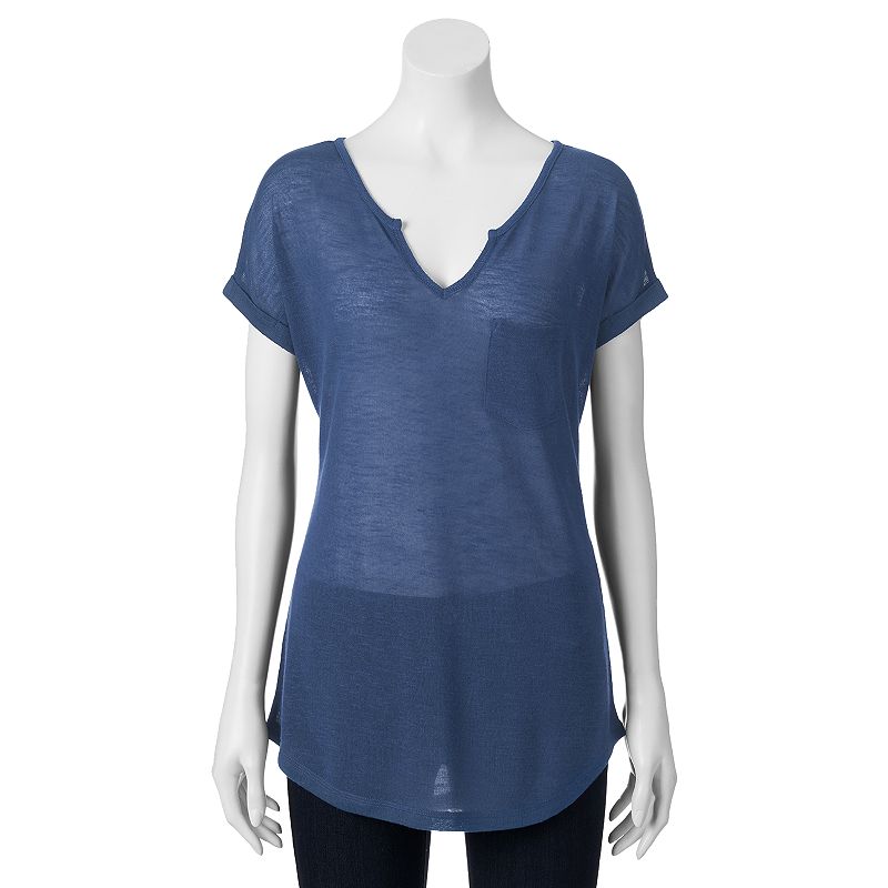 Scoopneck Short Sleeve Shirt Kohl's