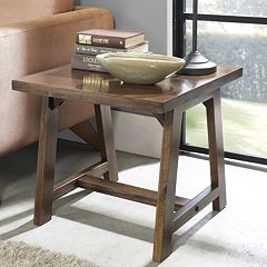 Simpli Home Sawhorse End Table