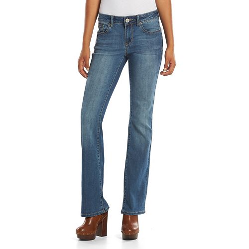 Juniors' SO® Embroidered Bootcut Jeans