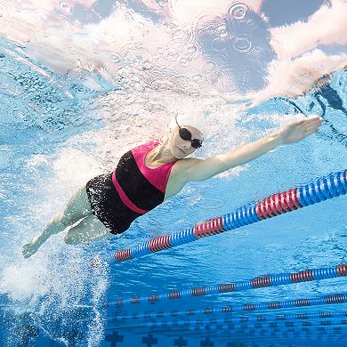 Women's Dolfin Aquashape Conservative Colorblock One-Piece Lap Swimsuit