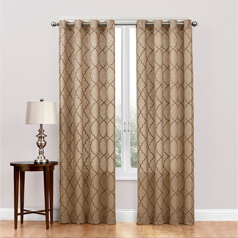 SONOMA life + style® Dune Embroidered Sheer Curtain