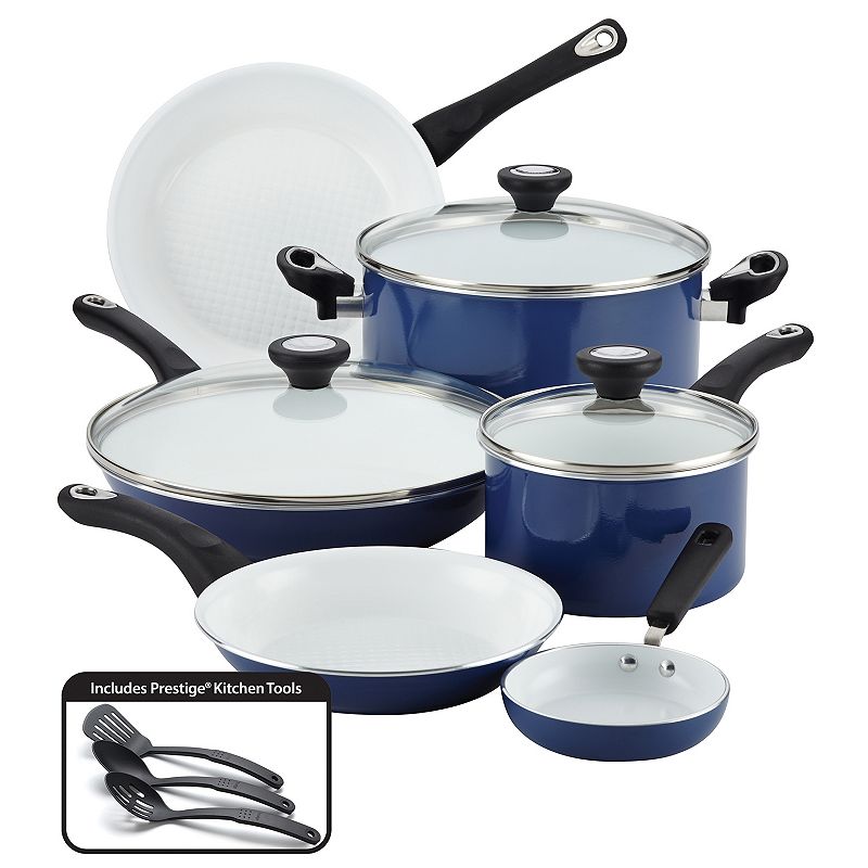 Farberware purECOok Nonstick Ceramic 12-pc. Cookware Set, Purple