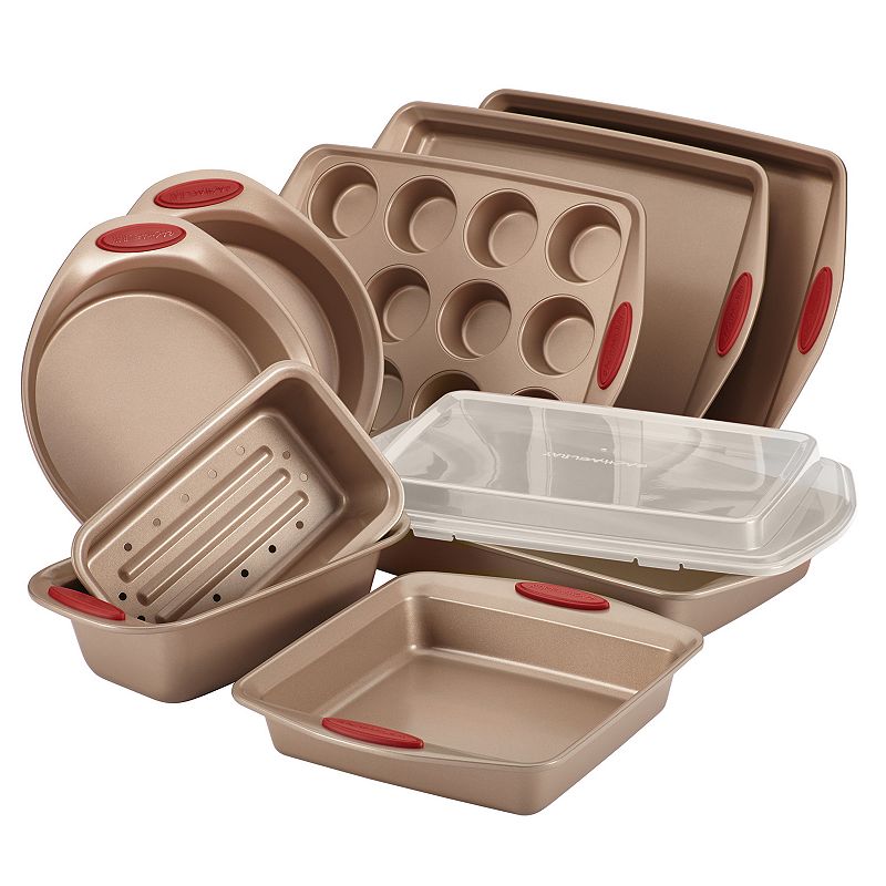 Rachael Ray Cucina 10-pc. Nonstick Bakeware Set, Red