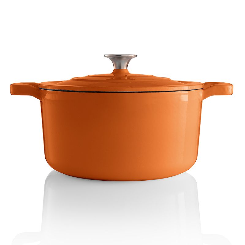 Food Network 3.5-qt. Enameled Cast-Iron Dutch Oven, Orange Oth