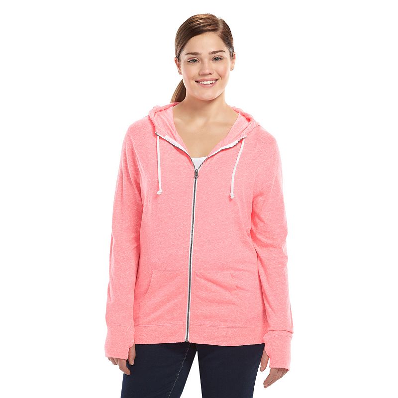 kohls womens zip up hoodie