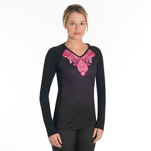 Women's Snow Angel Veluxe Paisley V-Neck Base Layer Top