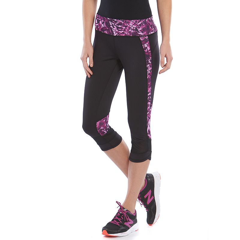 Tek Gear® MeshHem Capri Workout Leggings Women's