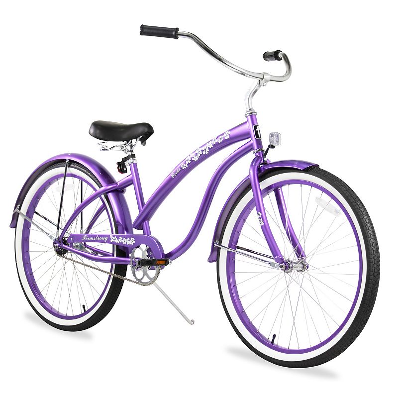 Firmstrong Women's 26-in. Bella Classic Single-Speed Beach Cruiser Bike, Purple