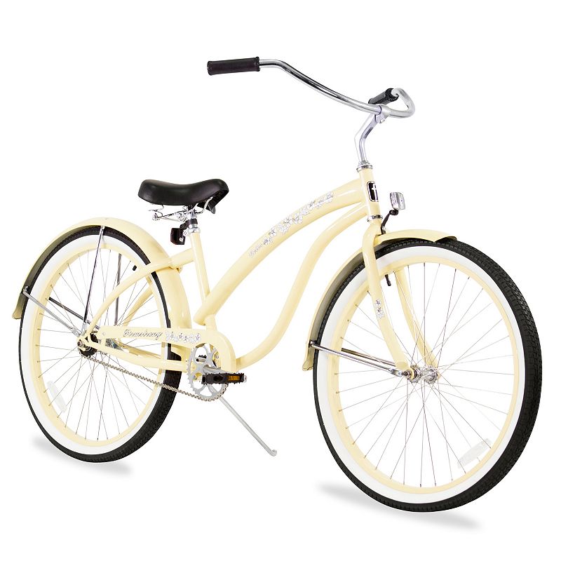 Firmstrong Women's 26-in. Bella Classic Single-Speed Beach Cruiser Bike, White