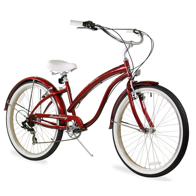 Firmstrong Women's 26-in. Bella Fashionista Seven-Speed Beach Cruiser Bike, Red