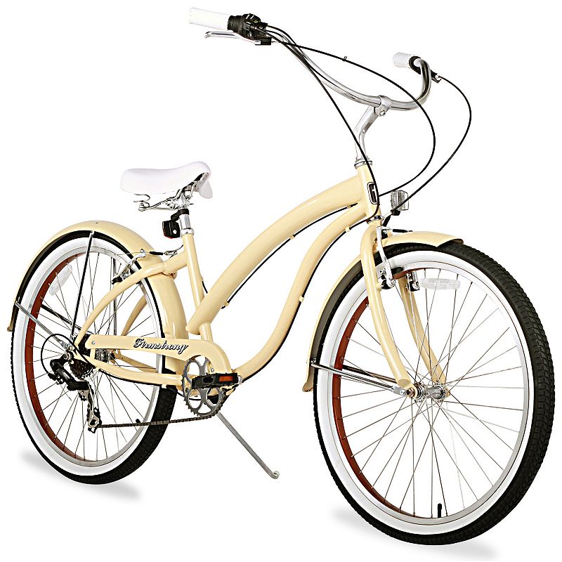 Firmstrong Women's 26-in. Bella Fashionista Seven-Speed Beach Cruiser Bike, White