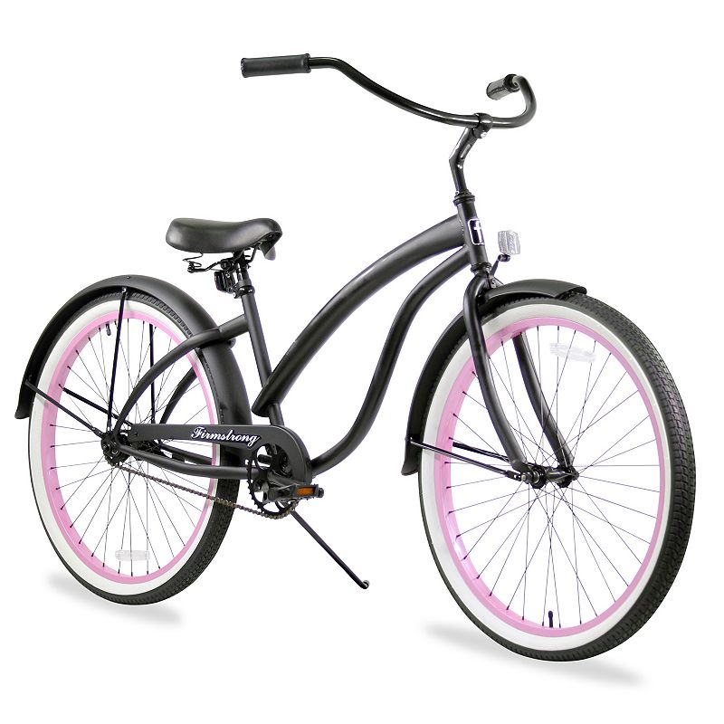 Firmstrong Women's 26-in. Bella Fashionista Single-Speed Beach Cruiser Bike, Black