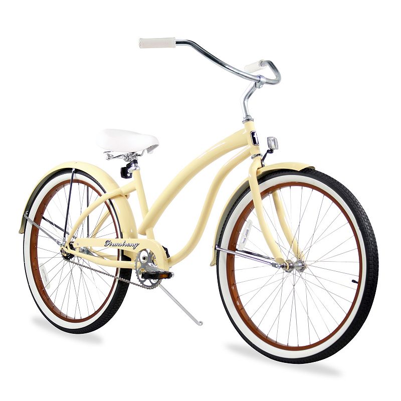 Firmstrong Women's 26-in. Bella Fashionista Single-Speed Beach Cruiser Bike, White