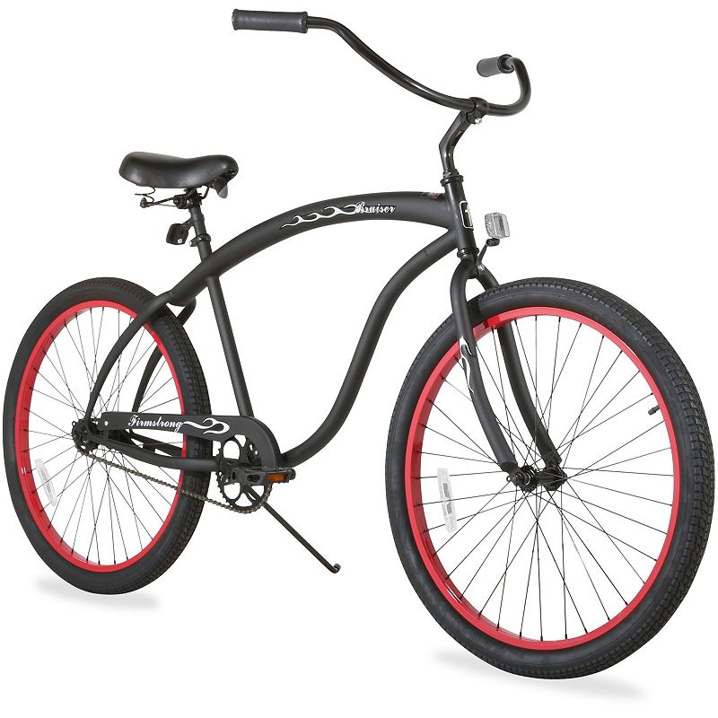 Firmstrong Men's 26-in. Bruiser Single-Speed Beach Cruiser Bike, Black