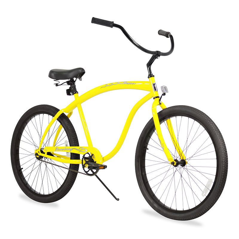 Firmstrong Men's 26-in. Bruiser Single-Speed Beach Cruiser Bike, Yellow