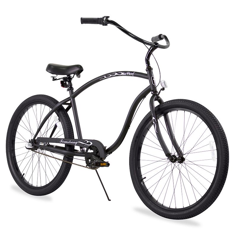 Firmstrong Men's 26-in. Chief Man Three-Speed Beach Cruiser Bike, Black