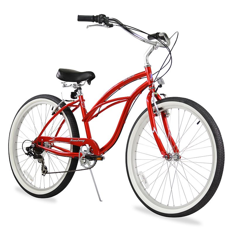 Firmstrong Women's 26-in. Urban Seven-Speed Beach Cruiser Bike, Red