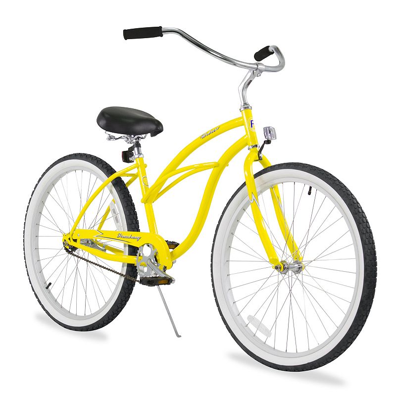Firmstrong Women's 26-in. Urban Single-Speed Beach Cruiser Bike, Yellow