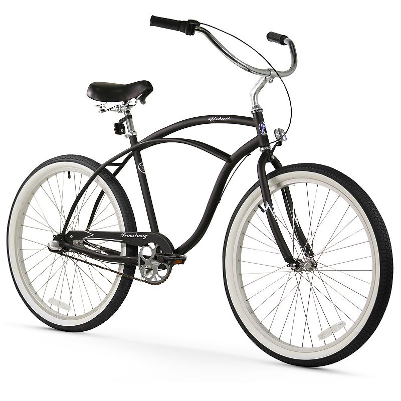 Firmstrong Men's 26-in. Urban Three-Speed Beach Cruiser Bike, Black