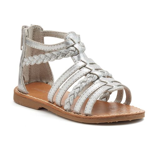 Jumping Beans® Toddler Girls' Metallic Sandals