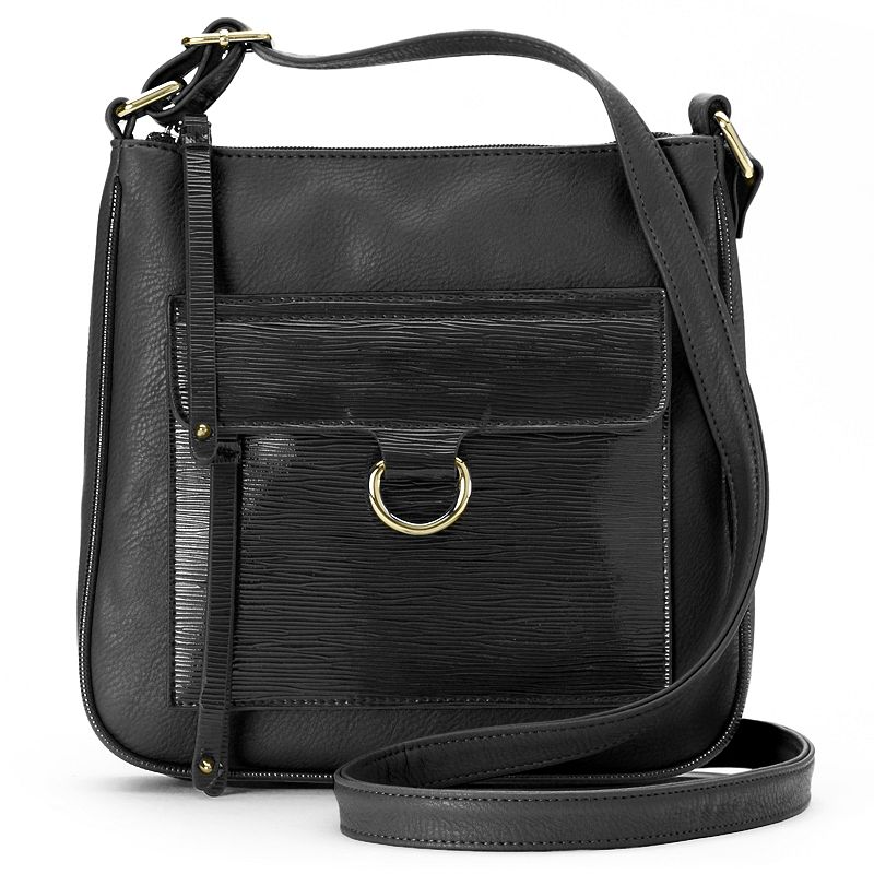 kohls crossbody leather bags