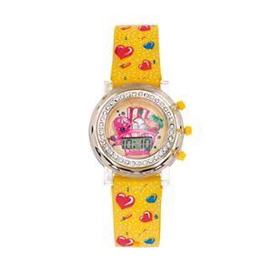 Shopkins Strawberry Kiss, D'Lish Donut & Poppy Corn Girls' Digital Light-Up Watch
