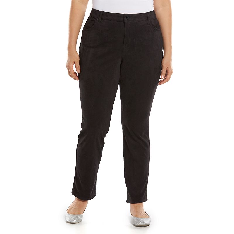 Polyester Slim Straight Leg Pants Kohl's