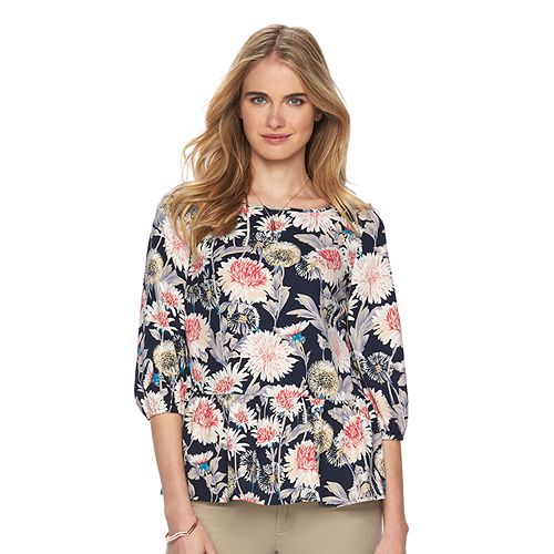 Women's LC Lauren Conrad Floral Babydoll Top