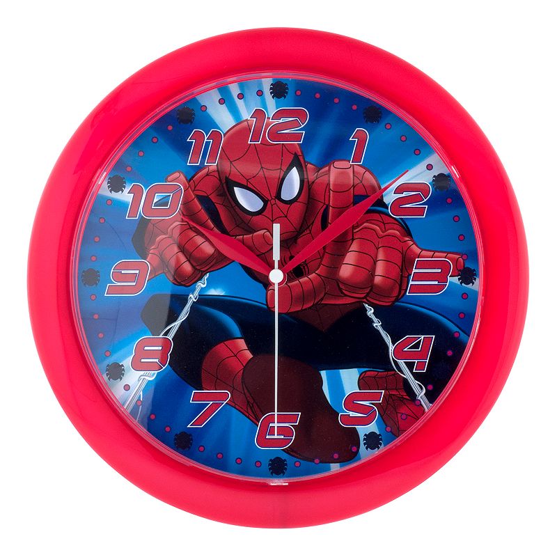 Marvel Spider-Man Wall Clock, Red