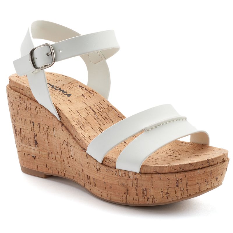 Cork Womens Wedge Sandals Kohl's
