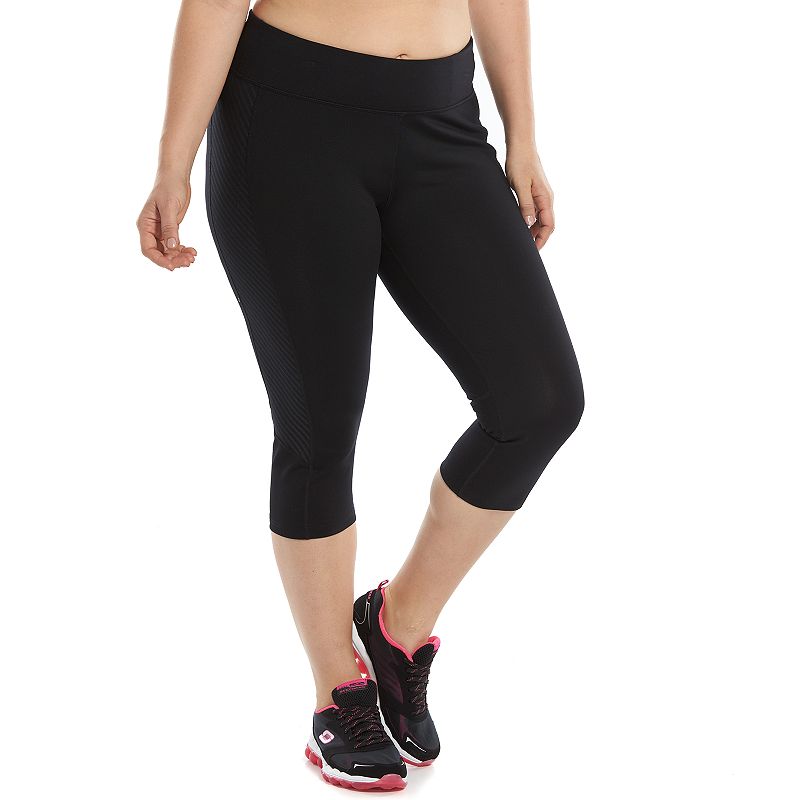 Plus Size Tek Gear® Embossed Capri Leggings