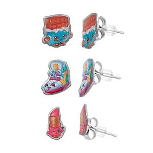 Shopkins Kids’ Stud Earrings & Keepsake Jewelry Box Set