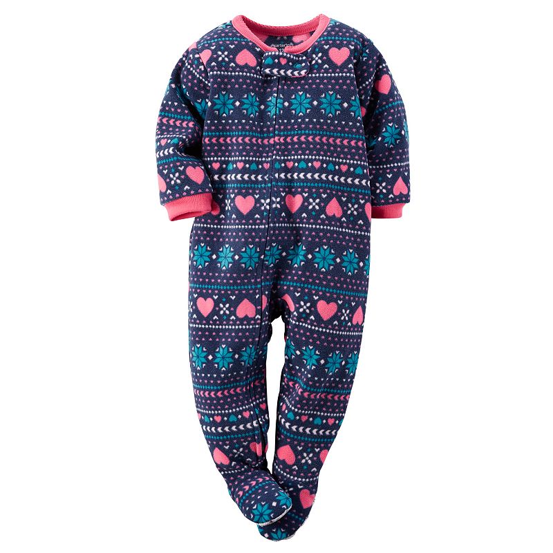 Carter's Baby Girl Fleece Footed Pajamas