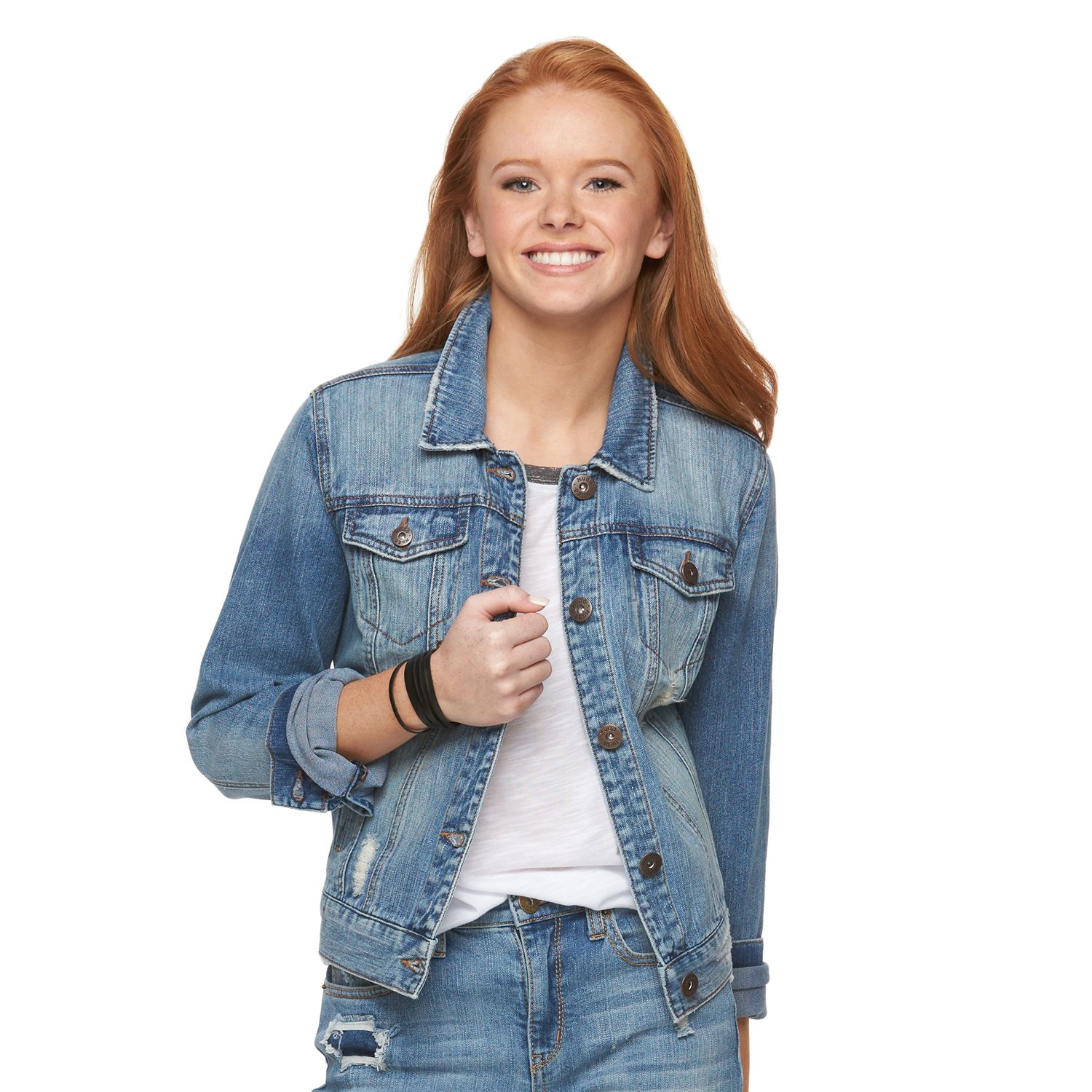 Denim Cotton Polyester Jacket | Kohl's