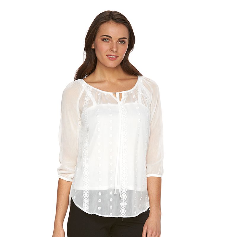 kohls womens white shirts