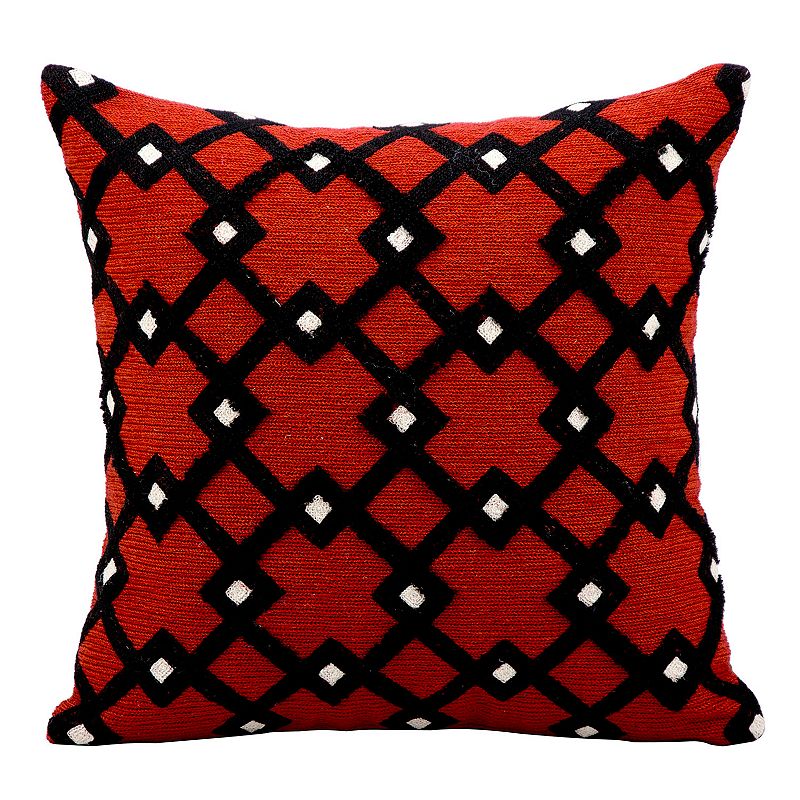 Kathy Ireland Geometric Trellis Throw Pillow DealTrend