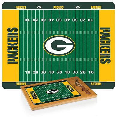 Picnic Time Green Bay Packers Cutting Board Serving Tray