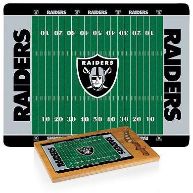 Picnic Time Oakland Raiders Cutting Board Serving Tray