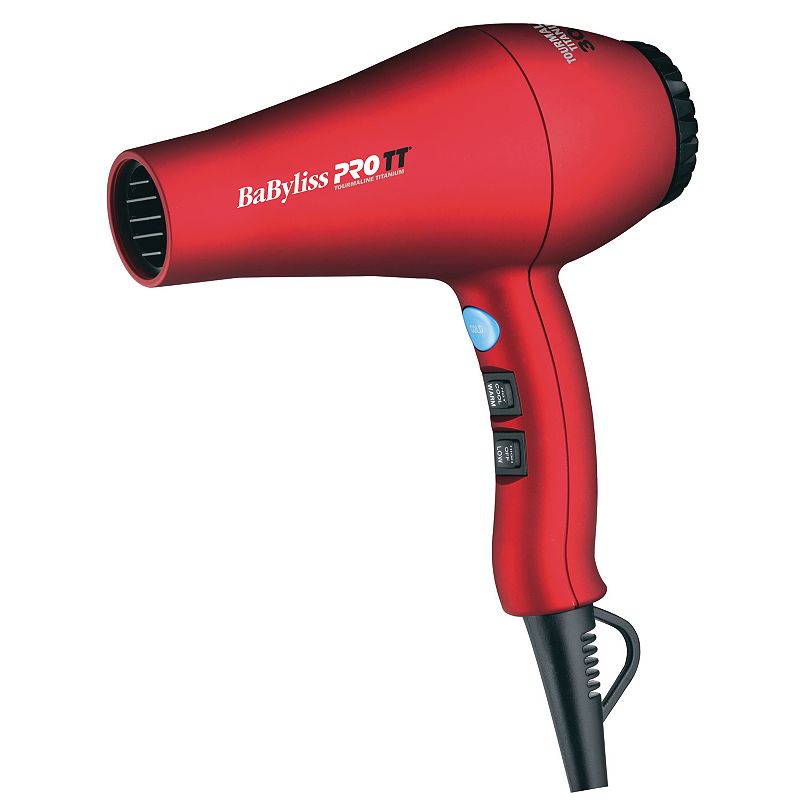 BaByliss Pro TT Tourmaline Titanium 3000 Hair Dryer, Red