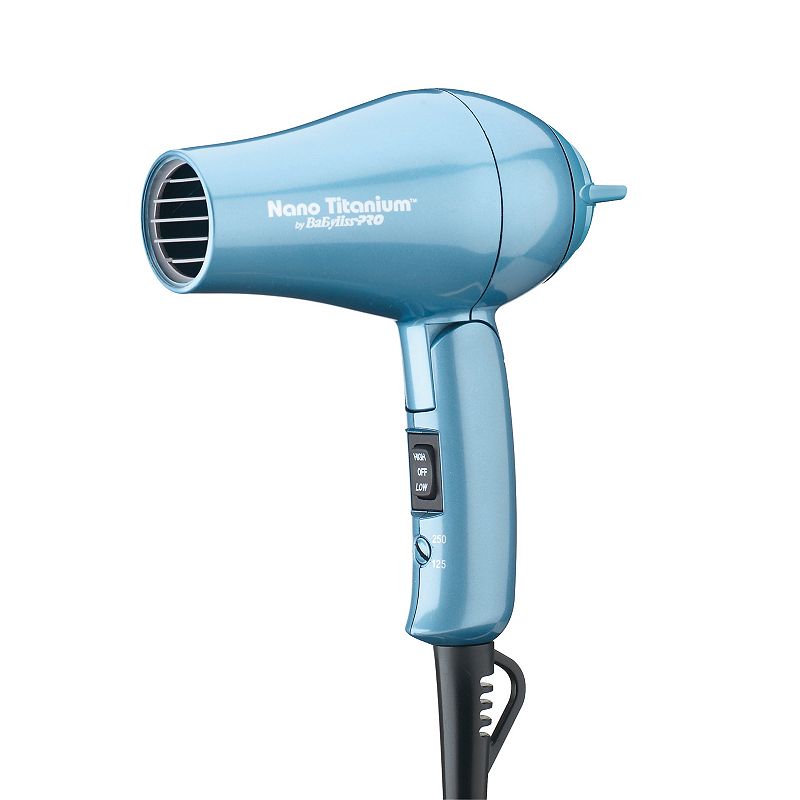 BaByliss Pro Nano Titanium Travel Hair Dryer, Multicolor