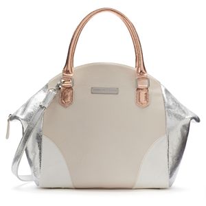 Adrienne Landau Calypso Nolita Tri-Tone Leather Satchel