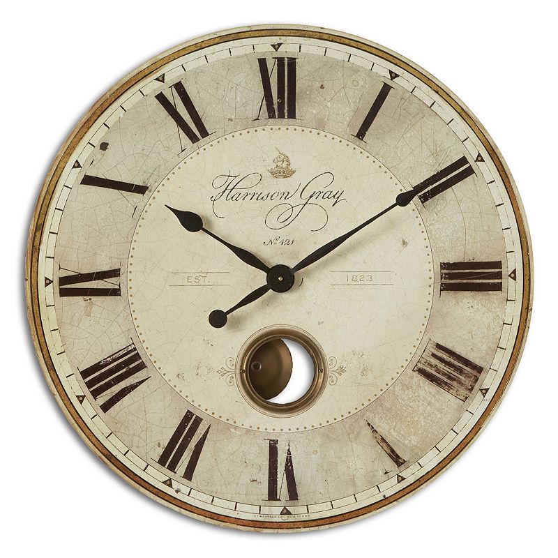 Harrison Gray Wall Large Clock