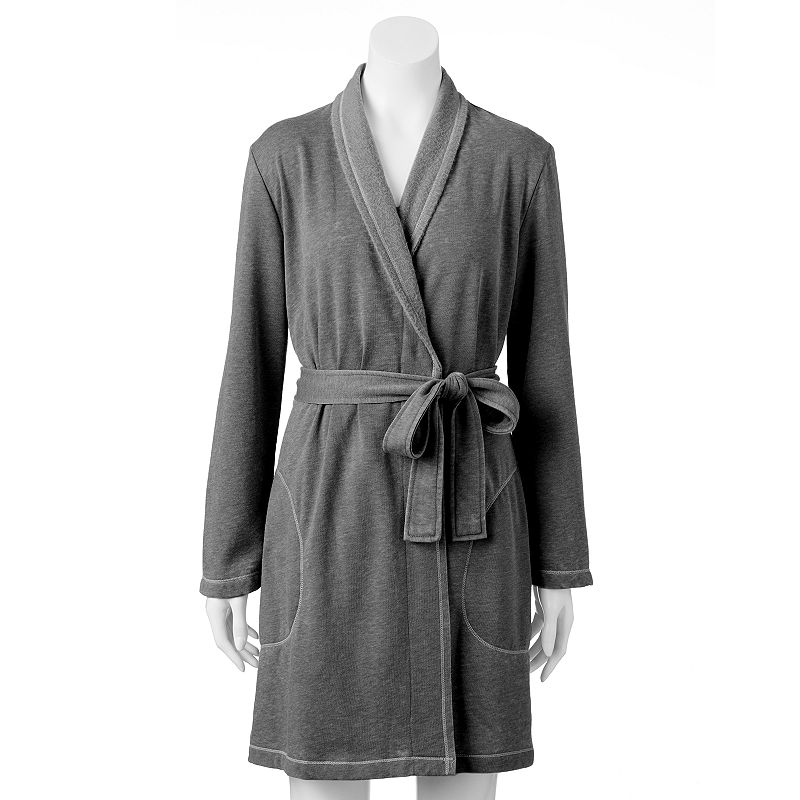 Womens Fleece Long Sleeve Robe Kohl's