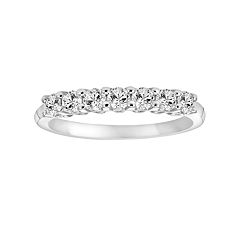 Simply Vera Vera Wang 14k White Gold 1/3 Carat T.W. Diamond Wedding Band by